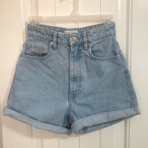 Zara high waisted denim shorts